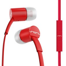 SolRepublic Jax IE 1CT 이어폰 SOL-EP1112, SOL-EP1112RD, 레드