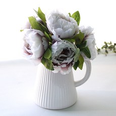 河綠牡丹皇家條紋壺套組, 紫色的