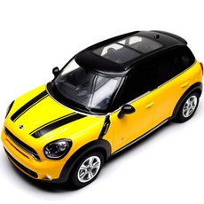 대호종합상사 1:14 미니 쿠퍼 컨트리맨 USB 충전식 RC카, 옐로우, 1개