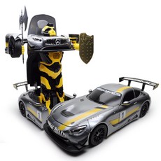 대호종합상사 1:14 벤츠 트랜스포머카 USB 충전식 RC카, 그레이, 1개