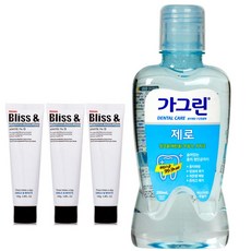 美白牙膏 100g 3p + Gargreen Zero 250ml, 1套