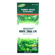 예르바 마테차 그래뉼 스틱, 500mg, 120개입