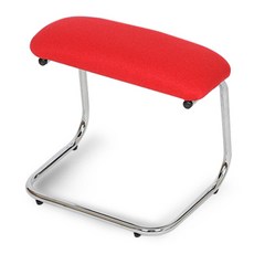 체어포커스 체어풋 ALPHA 패브릭 발받침대, 레드