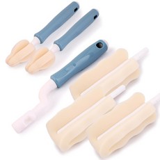 MPL 리필형 젖병 솔 젖병 솔대 + 리필 필터폼 3P + 젖꼭지 솔 2P, 블루, 1세트