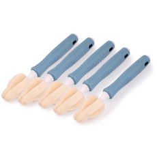 젖꼭지 세척솔, 5개, 블루