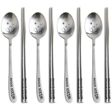 Wicker Rocking 不鏽鋼餐具組, 單色, 湯匙+筷子, 4套