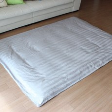 By deco 飯店風緞面睡墊套, 灰色