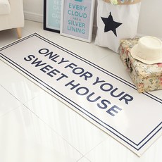 RUG LAND 字母圖案廚房地墊, 象牙