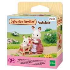 Sylvanian Families 森林家族 家庭紅屋頂嬰兒車玩具, 1個