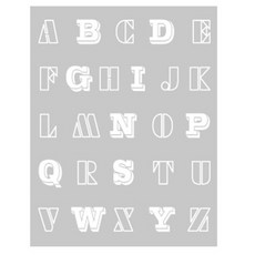 파랑나무 안개 시트지 알파벳 스타일