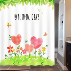 GNG捲簾式浴簾 Beautiful Days 180 x 180 cm, 1個