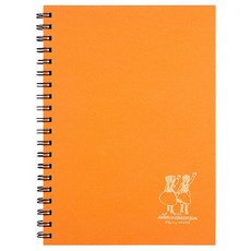 Flyingwhales 紅髮安妮 線圈筆記本 L, 橘色, 1個