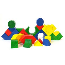 우토 키드블럭 완구, 혼합 색상, 1개