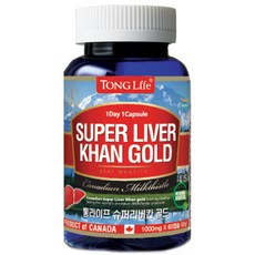 통라이프 슈퍼 리버칸골드 밀크씨슬 추출물, 1개, 60정