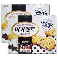 롯데 마가렛트 밀크&쿠키, 342g, 2개