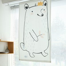 러빈코티지 오소리군 북유럽 가리개커튼