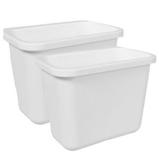 壁掛式廚餘垃圾桶, 白色的, 2件