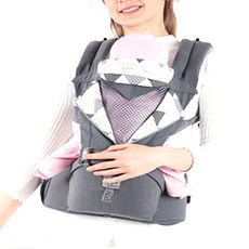 BTWIN 多功能兒童坐墊+背帶, Cool Gray