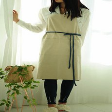 마메종 하임앤하임 린넨 앞치마, 베이지  (ap 267), 1개