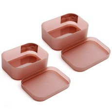 INTERPOP 多用途塑膠整理盒 S, 棕色, 2個