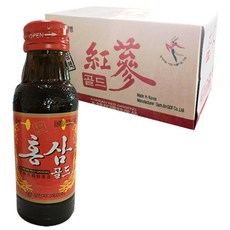 삼진 홍삼 골드 한방음료, 100개, 100ml