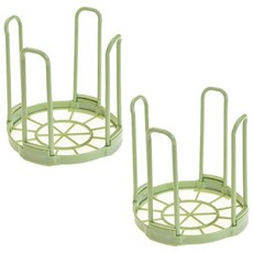 크레바스 주방정리 밥그릇 정리대, 그린, 2개입