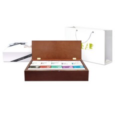 베티나르디 아티즈널 우드 10종 티세트 + 쇼핑백, 티 세트 10종 + 쇼핑백, 1세트