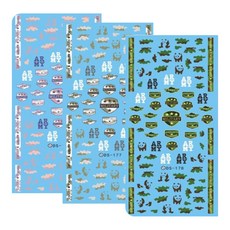 영일 데일리나라 캐릭터 스티커 워터데칼 3p, 30, 1개