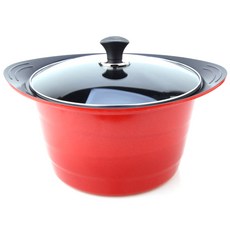 Kitchen-Art 陶瓷雙耳燉鍋, 28cm, 紅色