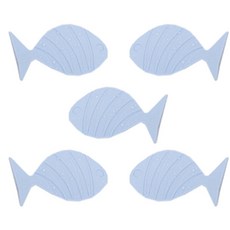 BK 衛浴防滑藍魚, 5件