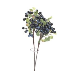 Dauef&J藍莓枝人造花 2入, 深藍