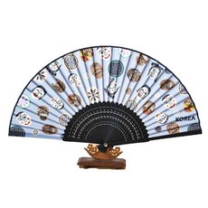 Han Gil民俗扇子河回面具 黑色, 1個