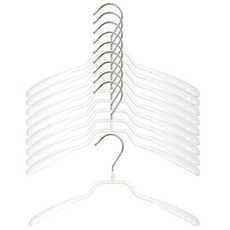 dodo 防滑夾克塗層衣架, 白色, 10個