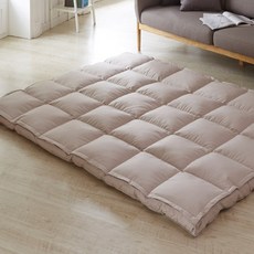 라뽐므 구스 2단 매트리스 토퍼 듀얼형, 연그레이