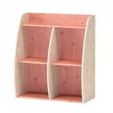 VERAS 雙分層木製書架, 粉色