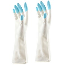 인터팝 라텍스 고무장갑 블루, 1개