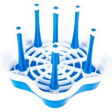 인터팝 무궁화 플라스틱 컵건조대, 블루, 1개