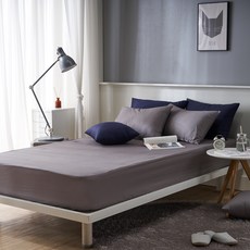 BED&DECO 素色純棉鬆緊帶式床單