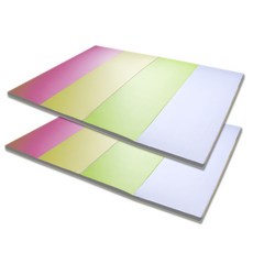 루키디자인 크리미 확장형 TN 4단 유아 폴더매트 2p, 마카롱 파스텔