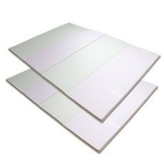 루키디자인 크리미 확장형 4단 유아 폴더매트 2p, 로사 핑크