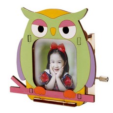 영공방 오르골 액자 부엉이 입체퍼즐, 혼합 색상, 1개