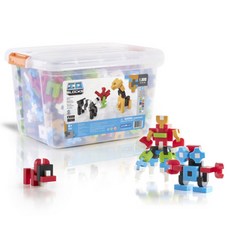 guide craft IO積木 1000pcs, 混合顏色, 1個