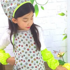 Yein Mom 迷你貓頭鷹圍裙 + 頭巾套組