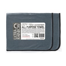 울트라레인보우 004 베이비 트위스트 마이크로파이버 차량용 다용도 타월 그레이, 2개