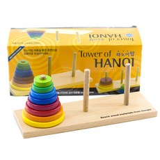 컴퍼니오름 칼라 하노이탑 8단, 혼합 색상, 1개