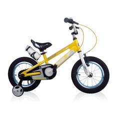 로얄베이비 스페이스 넘버원 아동 자전거 16인치, 옐로우, 1개