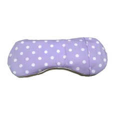 圓點花紋冰熱睡眠眼罩紫色, 1個裝, 1個