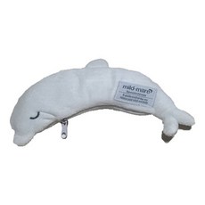 冷熱睡眠眼罩 海豚 白色, 1個裝, 1個