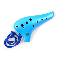 YOUNGART 中音陶笛, 單品, 藍色, 1個