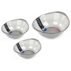 리버그린 라인 세면대야 소 + 중 + 대, 블랙, 1세트